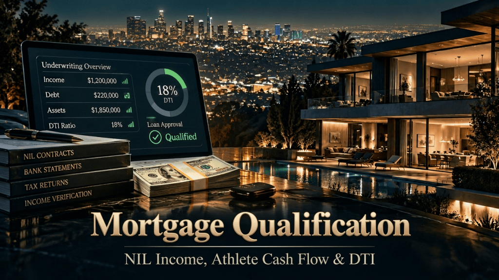 Mortgage Qualification Explained for NIL & Professional Athletes – Income Verification, Jumbo Loans & DTI Impact